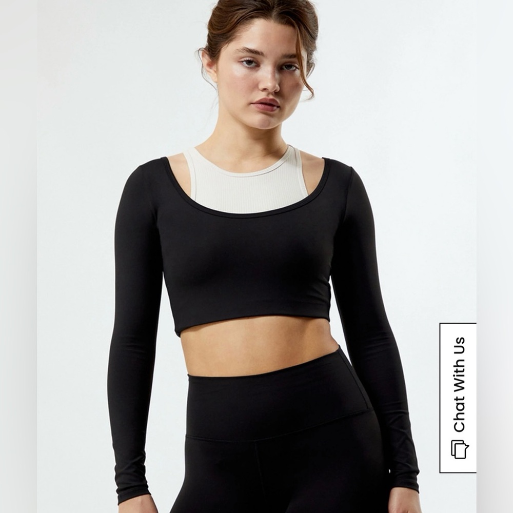 PAC 1980 PAC WHISPER Active Logan Layered Long Sleeve Top - Size Medium